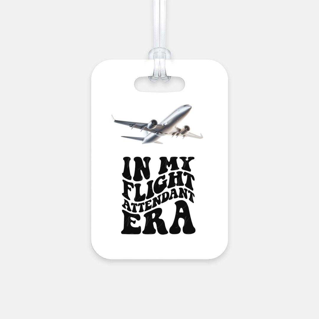 Flight Attendant Luggage Tag (Rectangle) (7189677375591)