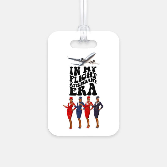 Flight Attendant Luggage Tag (Rectangle) (7189677375591)