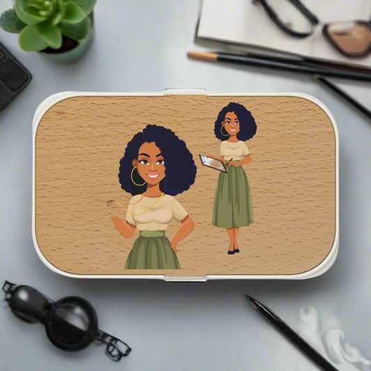 Business Woman Bento LunchBox (7125952659559)